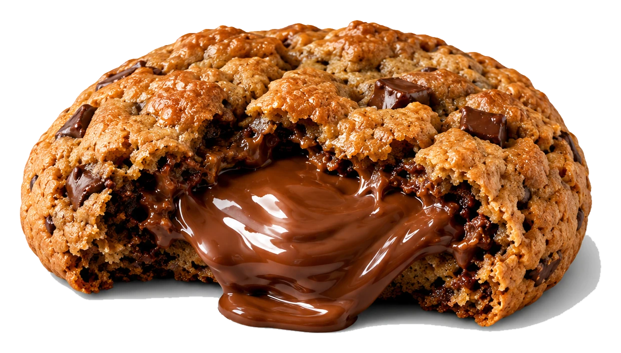 Cookie recheado de Nutella